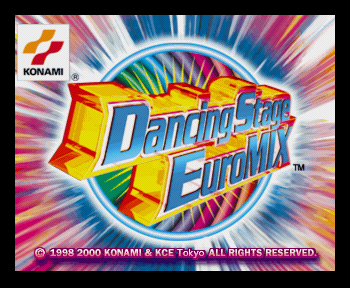 Dancing Stage EuroMix Title Screen
